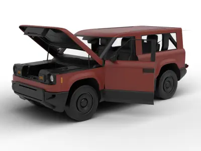 Slate Truck SUV 2027 HQ 3d model 3D model
