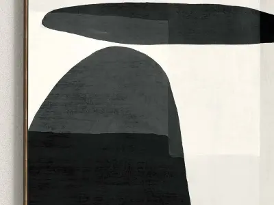 Plaster Two Photo Frame 115 Low-poly 3D model