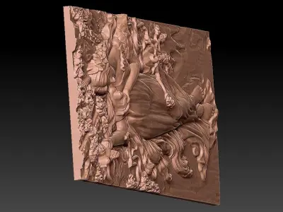 3D RELIF FOR CNC 3D model