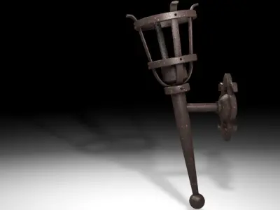  Medieval Middleage Wall Touch  3D model