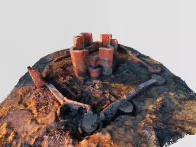 3d castle photogrammetry model 3D model