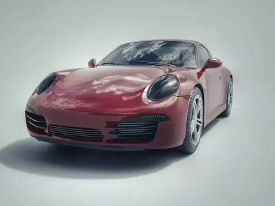 sport car porsche 911 3D model
