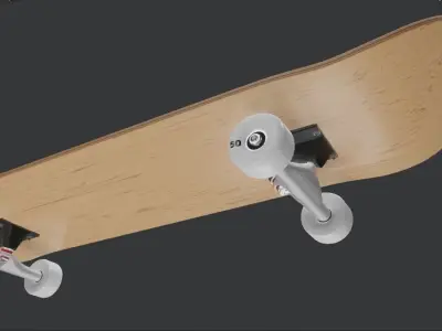 Realistic Skateboard for Advertisement and Movie 3D model