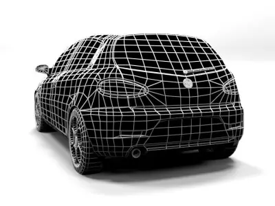 ALFA 147 5DOOR 2001 LOWPOLY Low-poly 3D model