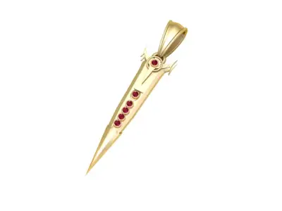 striking pendant 3d printable model  3D print model