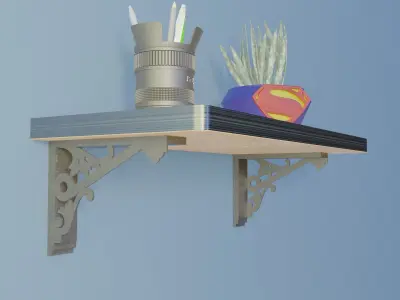 shelf bracket 12 FREE Free 3D print model