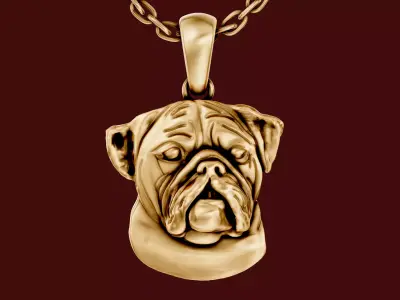 Dog Pendant lux 3D print model