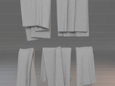 Hanging Towels 2 3D model