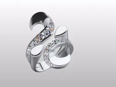 bypass luxury open ring 3D print model