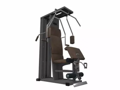 Strength fitness gym station 2 3D model