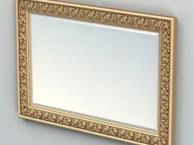 Rectangle mirror frame 016 3D model