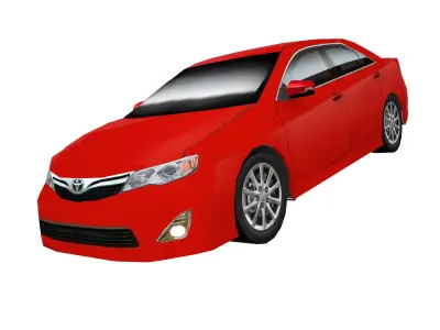 Toyota Camry US edition low poly Low-poly 3D model