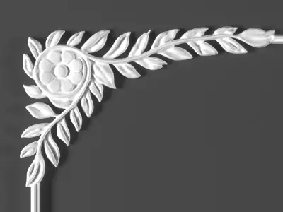 3 ornamental classic decoration frame  3d model kitbash vol 17  3D model