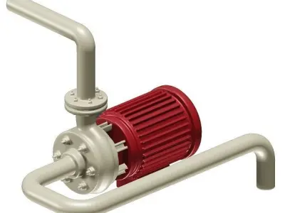 Water Pump Toy 3D model