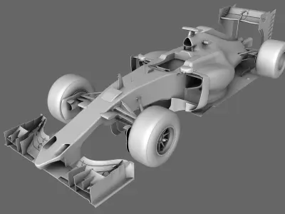 F1 Force India Mercedes VJM08 Season 2015 3D model