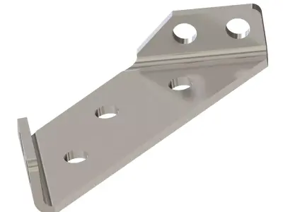 Trapezoid Angle Bracket 3D print model