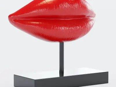 Collection of figurines of lips 9 models