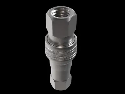 Hydraulic connectors 3D model