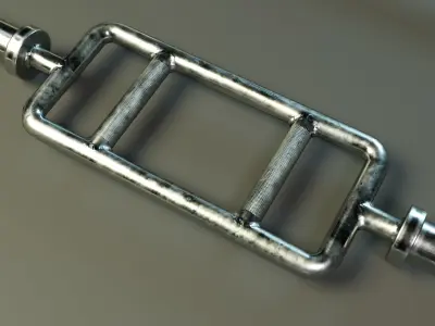 Training Bar Set PBR Low-poly 3D model