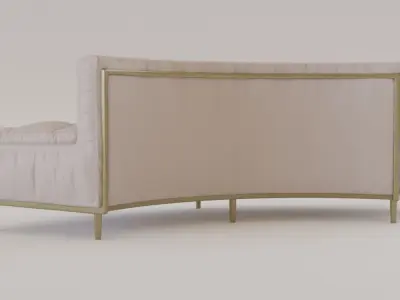 Luxury Circular Seating Modules Pack Low poly PBR Low-poly 3D model