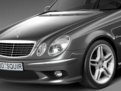 Mercedes-Benz E55 AMG W211 2002-2009 3D model