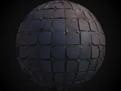 Stylized Cobblestone Material Pack Texture