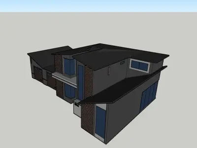 Architectural 3D model modern house 3D model purchase