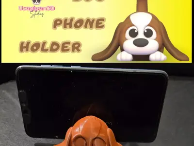 Dog Phone Holder 3D print model