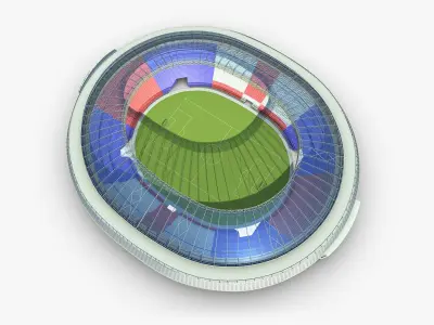 Soccer Stadium 3D model purchase