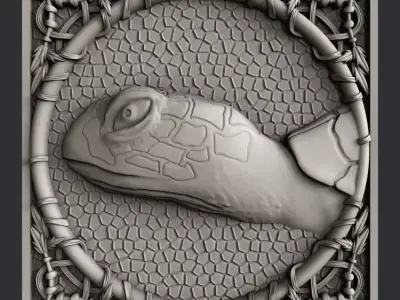 3d STL models for CNC turtle 3D model