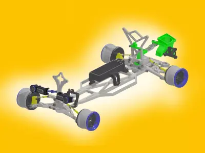 RC CAR CHASSIS DESIGN of YouTube Project 3D print model