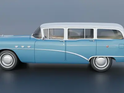 Buick Special Estate Wagon 1954 3D print model