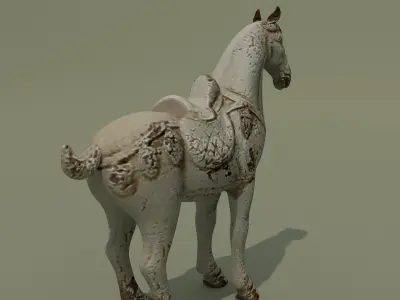 Horse Statuette P 3D model
