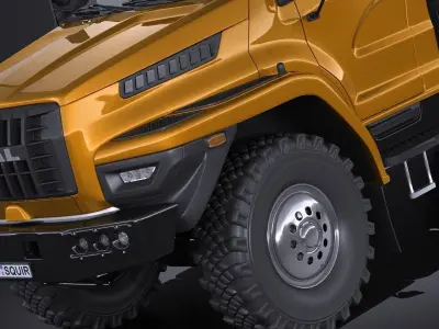 GAZ Ural Next 2015 Rotational Bus 3D model