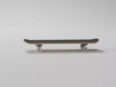 SkateBoard Low-poly 3D model