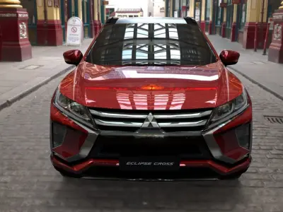 mitsubishi eclipse cross red 3D model
