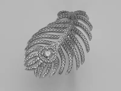 plume de paon RING replica 3D print model