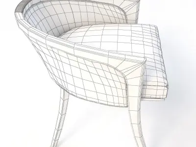 Diana Vanity Chair 3D model