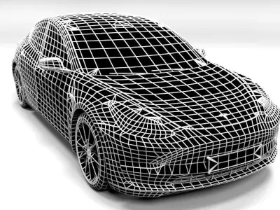 TESLA MODEL 3 Low-poly 3D model purchase