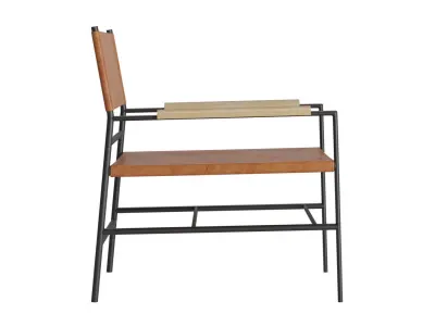 Mario Leather Chair 3D model