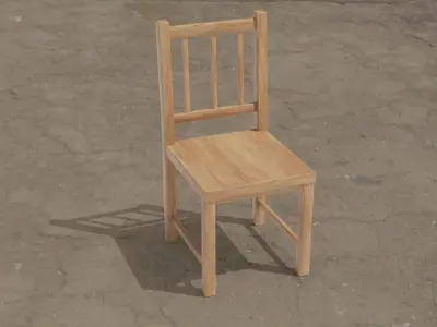 Chair low poly optimized Unreal Engine 4 Low-poly 3D model