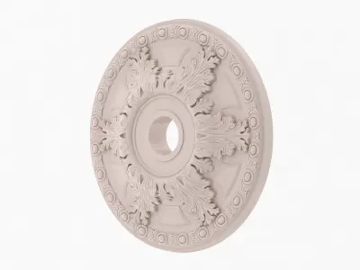 Classic Ceiling Medallion 14 3D model