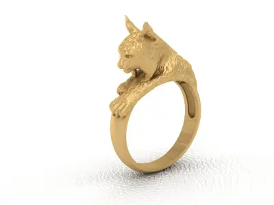 Lynx Ring 3D print model