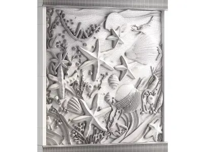 3D Wall Sculptures 03 3D model