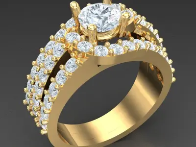 Luxury Men Rings Designs 4MR005 3D print model