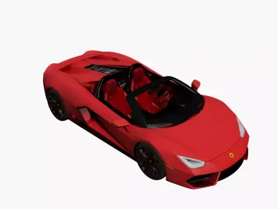 Sports Car 3D Model Realistic Performance Vehicle 15 3D model