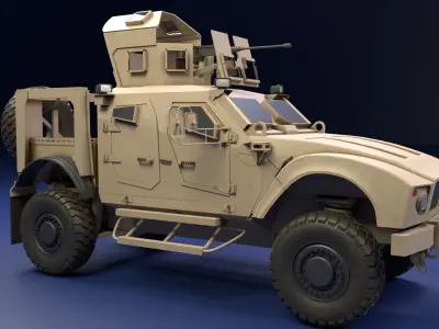 Oshkosh M-Atv Military Vehicle 3D model Low-poly 3D model