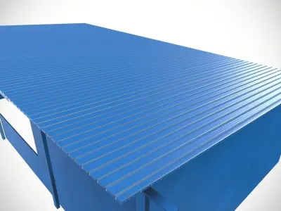 Maintenance Area Shed Low-poly 3D model