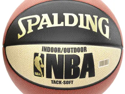 spalding nba snake basketball ball 3D model