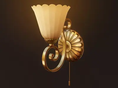 Wall Lamp - PBR Game Ready Low-poly 3D model